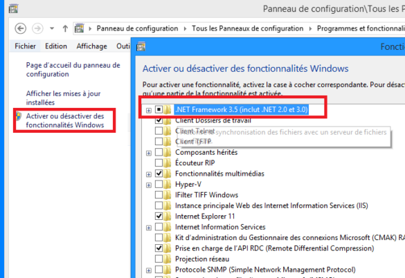 Quel NET Framework installer ?