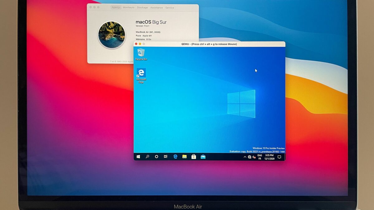 Quel Windows pour Mac M1 ?