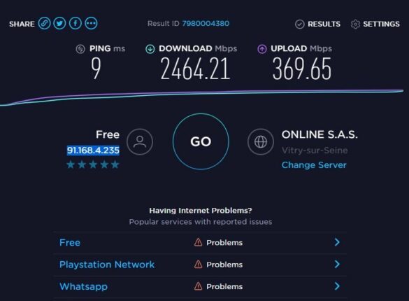 Quel est le débit du Wi-Fi ?