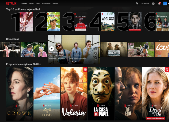 Quel est le top 10 Netflix ?