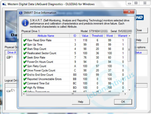 Quel logiciel pour tester disque dur ?