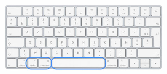 Quel touche pour changer la langue du clavier ?