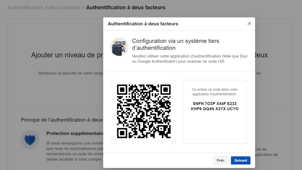 Quelle application double authentification ?