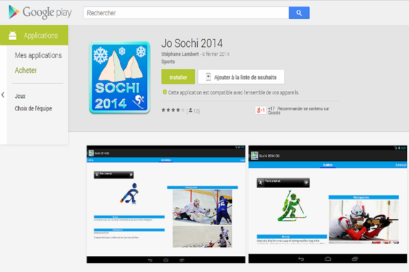 Quelle application pour suivre les JO ?