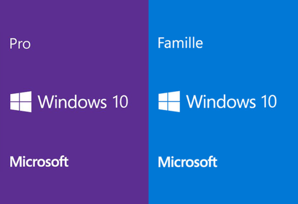 Quelle différence entre Windows famille et Windows professionnel ?