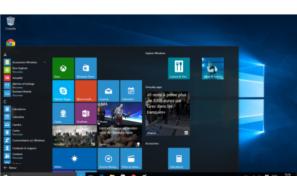 Quelles sont les icônes du bureau ?