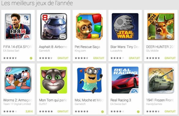 Quels sont les jeux gratuits sur Play Store ?