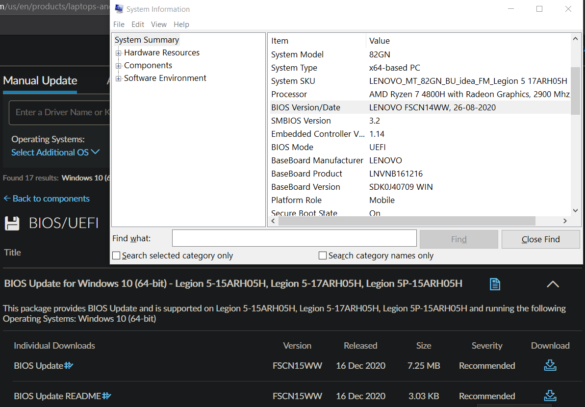 Should I update BIOS Lenovo?
