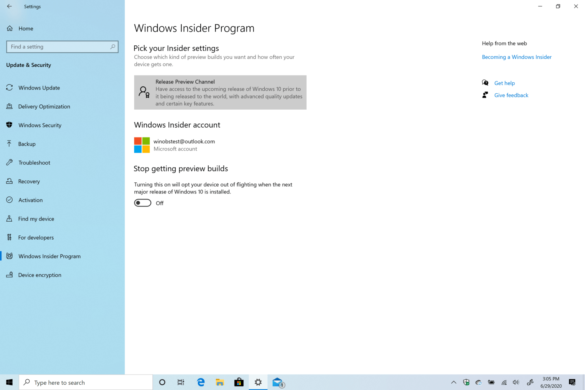 What are Windows Insider previews?