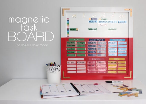 What is task board made of?