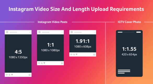 What is the video size limit for Instagram?