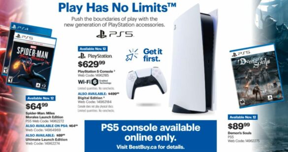 Where can I buy PS5 online in Canada?