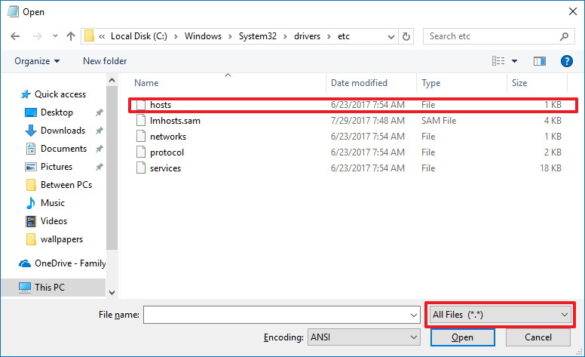 Where is ETC hosts file in Windows 10?