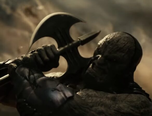 Who hit Darkseid with an AXE?