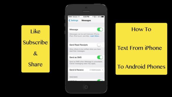 Why does my Android not receive texts from iPhones?