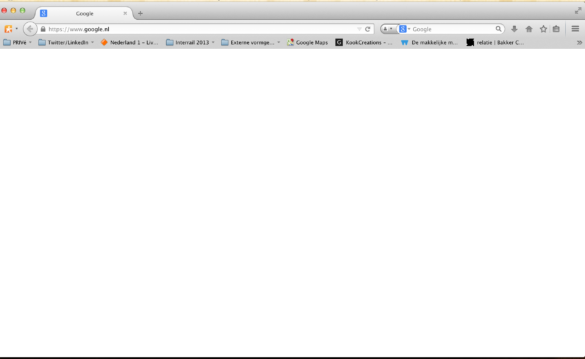 Why is Firefox blank screen white?